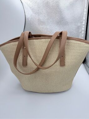 Mara Straw Winged Tote Madison West